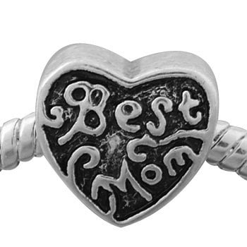 Best Mom Spacer Bead Charm Fits Most Pandora Style Charm