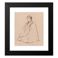thumbnail image 2 of George Jones 12x13 Black Modern Framed Museum Art Print Titled - Seated Man, 2 of 5