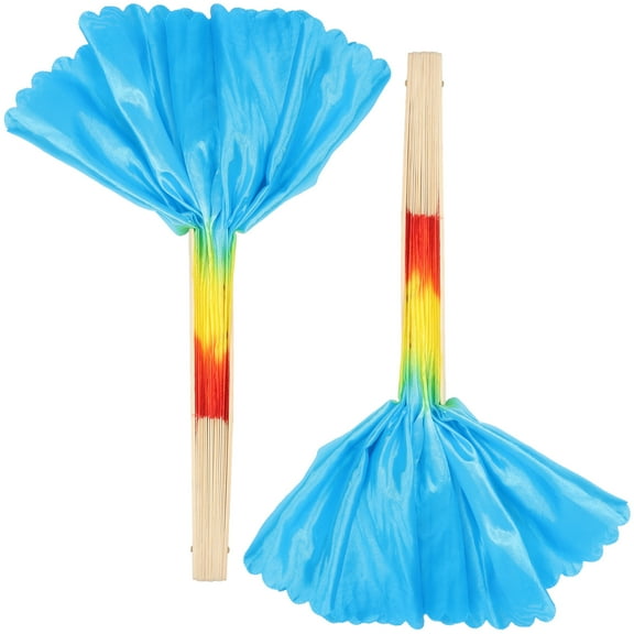 RENACLIPY 2Pcs Performance Fan Decor Wood Red Tool Workmanship 37.8*20.1*1.1in