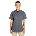 thumbnail image 1 of Harriton Chemise à Manches Courtes en Sergé 100 % Coton pour Femmes avec TéflonTM, 1 of 2