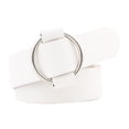 thumbnail image 2 of Cinturones de cuer mujer cinturones sintética suave con Blanco Redondo 105cm Hugo Cinturón de cintura para mujer, 2 of 7