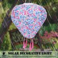 thumbnail image 3 of Linterna Solar Al Aire Libre Linterna para manualidades en forma de melocotón, lámpara de bricolaje, nailon colgante colorido (flor de colores), 3 of 7