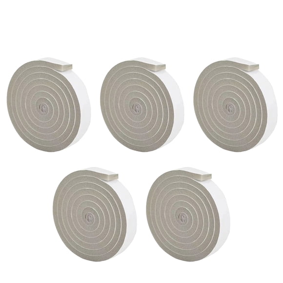 Inteprter Kit de sellado de ventanas de aire acondicionado de esponja de bajo consumo, aislamiento acústico fresco y sin polvo, aislamiento de Decoración del hogar Gris 5 paquetes