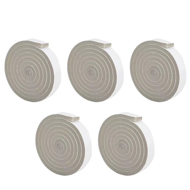Inteprter Kit de sellado de ventanas de aire acondicionado de esponja de bajo consumo, aislamiento acústico fresco y sin polvo, aislamiento de Decoración del hogar Gris 5 paquetes