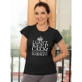 thumbnail image 2 of I Can't Keep Calm My Son's Getting Married Wedding Quote Women Black T-Shirt, Female Small, 2 of 4