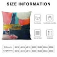 thumbnail image 5 of Nawypu  Blue and Pink Throw Pillow Covers Cases Modern Abstract Art Painting Bed Sofa Couch Square Accent Decorative Cushion Pillow Cover for Living Room Bedroom Decor, 5 of 5