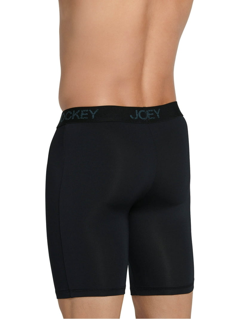 Jockey® Essentials Men's Microfiber Long Leg Boxer Brief Underwear