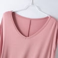thumbnail image 4 of HomeGardon Nightgowns for Women,Summer Dresses Women's V Neck Solid Color Drawstring Loose and Comfortable Sleeveless Mid Length Nightgown Skirt, 4 of 4