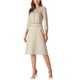 thumbnail image 2 of INSPIRE CHIC Vestido A-Line para Mujeres con Color Contrastante para Trabajar con Detalles de Tweed XL Gris Beige, 2 of 5