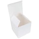 thumbnail image 1 of Cajas de regalo de papel blanco de 10 x 10 x 10 cm, paquete de 10, para cupcakes, regalos y tazas. Caja de regalo artesanal fácil de armar., 1 of 5