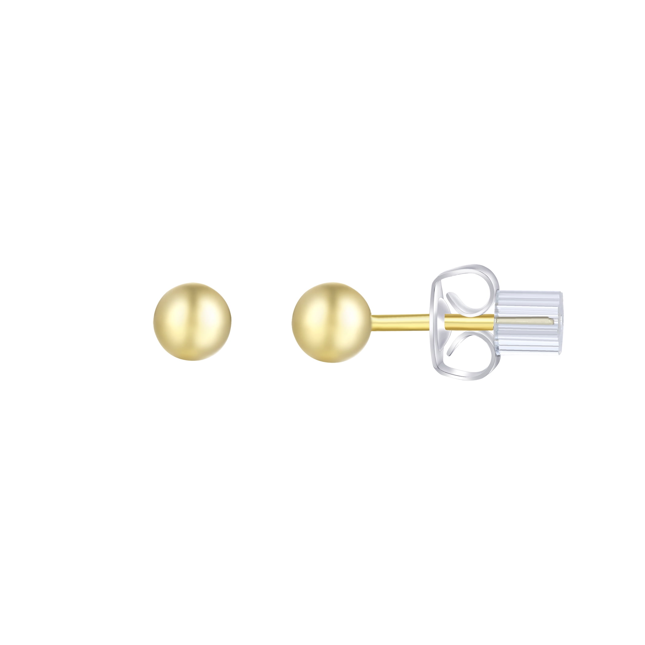 Brilliance Fine Jewelry Women's Simulated Diamond Earring Set with Hoop in 14KT Gold Plated Sterling Silver