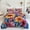 Rainbow Petals, variant on 2/3-Piece Pure and Elegant Heart Floral Quilt Set, 1pc Quilt + 1/2 Pcs Pillowcases, Soft Breathable Comfortable Lightweight, Hypoallergenic, Machine Washable Bedspread Bedding Room Decor