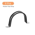 thumbnail image 3 of Unique Bargains 6Pack 2-7/8' Cable Clamp U Shape Stainless Steel Rubber Cushioned Pipe Strap, 3 of 5