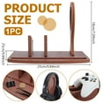 thumbnail image 3 of Controller Holder with Headphone Stand Wood Gaming Stand Indian Red Gamer Controller Holder, 3 of 5