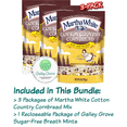 thumbnail image 3 of Martha White Cotton Country Buttermilk Cornbread Mix, 6 oz (3-Pack), Bundle With Galley Grove Sugar-Free Peppermint Breath Mints, 3 of 10