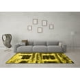 thumbnail image 3 of Ahgly Company Indoor Round Persian Yellow Bohemian Area Rugs, 3' Round, 3 of 4