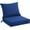 Blue, variant on Outdoor Seat Cushion Set 22 x 22 x 4 Inch, Waterproof & Fade Resistant Patio Furniture Cushions with Removable Cover and Ties, Thick Deep Seating Pads for Outside Chair Sofa Couch, Blue