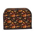 thumbnail image 2 of Xecao Autumn Hedgehog and Fox Cute Print 2 Slice Toaster Cover with Pockets, Small Appliance Cover, Dust and Fingerprint Protection, Machine Washable, 2 of 7