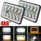 thumbnail image 4 of Pair 4inch x 6inch LED DRL Light Bulb Crystal Clear SeaLed Beam light lamp Headlight 6X4 Truck, 4 of 5