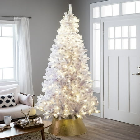 Belham Living 6.5ft Pre-Lit Artificial Christmas Tree with Clear Lights -