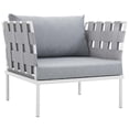 thumbnail image 6 of Modway Harmony 7 Piece Outdoor Patio Aluminum Sectional Sofa Set, Multiple Colors, 6 of 8