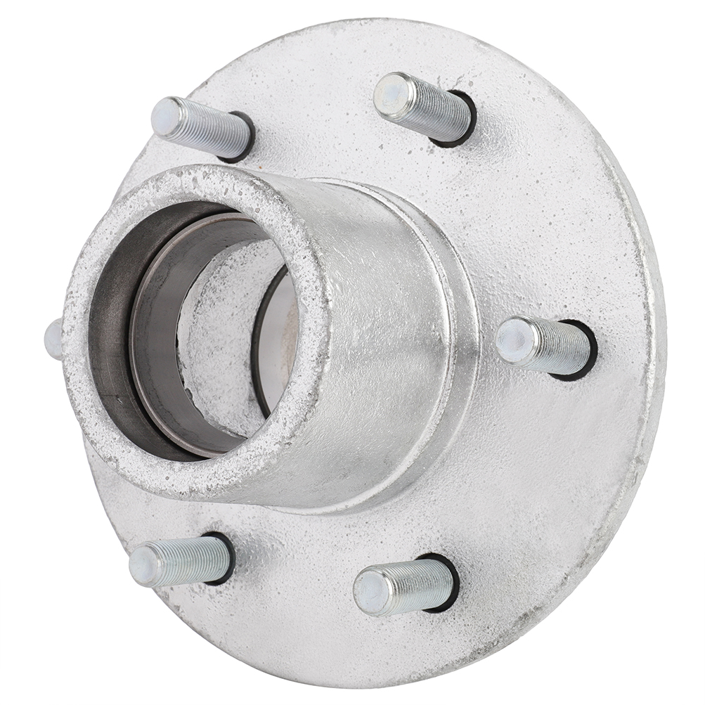 Galvanized Trailer Hub Kit – 6 On 5.5" Bolt Pattern, For 5200Lbs Axle – Includes Bearings 15123 & 25580 – ECCPP