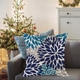 thumbnail image 2 of Fundas de cojín decorativas azules para sofá Cojines modernos para salón Cojín cama exterior Azul marino y gris Hogar, 2 of 2