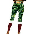 thumbnail image 2 of Awdenio Yoga Pants for Women Plus Size St. Patrick's Day Leggings for Women High Waist Stretchy Elastic Leggings Pants, 2 of 7