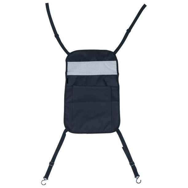 GOOHOCHY Organizador colgante para asiento trasero, bolsa de viaje para accesorios de coche (negro)