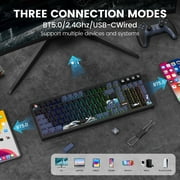 COSTOM M99 Wireless Mechanical Keyboard, Tri-Mode BT5.0/2.4GHz/USB-C, Hot Swappable, Pre-lubed Linear Switches, RGB Backlit, Gasket Structure, Computer Gaming Keyboards for PC/Tablet/PS/Xbox