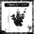 thumbnail image 3 of Black Artificial Flowers Black Eucalyptus Stems Decor | Black Eucalyptus Flowers Faux Eucalyptuses Leaves Branches for Halloween Home Farmhouse Party Table Centerpieces Decoration, 3 of 9