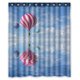 thumbnail image 1 of Cortina de Ducha ABPHQTO Globos 3D en el Cielo Azul 150x180 cm, 1 of 1