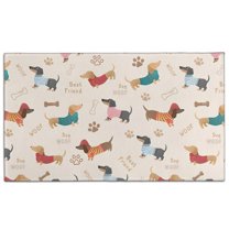 Dachshund Door Rugs,Washable Non Slip Door Mats Indoor,Decorative Door Mats,Entry Mat Indoor for Entrance,Bedroom,Kitchen,Bathroom,17"x30"