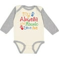 thumbnail image 3 of Inktastic My Abuela and Abuelo Love Me Boys or Girls Long Sleeve Baby Bodysuit, 3 of 5