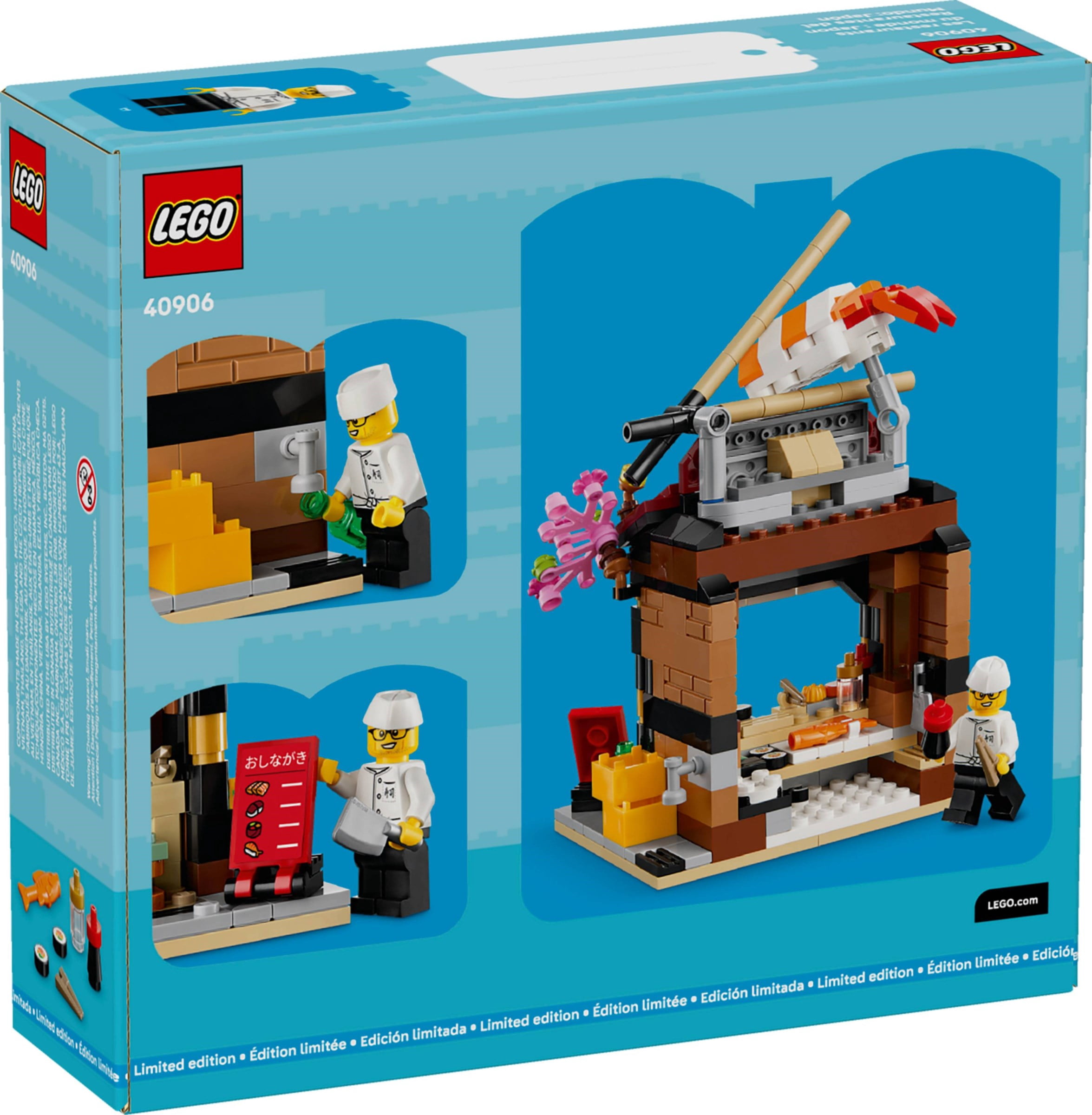LEGO Restaurants of the World: Japan  289-Piece Japanese Restaurant Building Kit with Chef Minifigure, Sushi Decor Display Model, Collectible Gift for Teens  40906