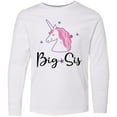 thumbnail image 3 of Inktastic Big Sis Unicorn Girls Sister Announcement Long Sleeve Youth T-Shirt, 3 of 5