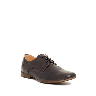 New Bed|Stu Newman Mens Black Hand Wash Loafers Bed Stu Newman Black Hand Wash Distressed Leather Oxfords  main image 3