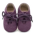 thumbnail image 2 of Penkiiy Newborn Shoes Baby Prewalker Sports s Suede Leather Moccasins Footwear Smart Step First Walkers Shoesfor12-18 Months Purple 2023 Summer Deal, 2 of 9