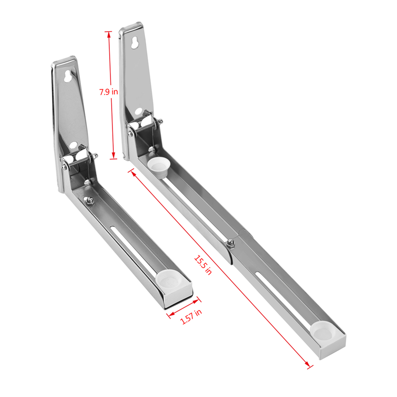 Garosa Microwave Oven Bracket Wall Mount Rack Shelf Wall Mount Space Saving Bracket Stainless Shelf Rack Microwave Oven Shelf