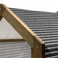 thumbnail image 5 of Aztec Pet House, Grunge Style Chevron Zigzags Triangles with Dots Monochrome Arrangement, Outdoor & Indoor Portable Dog Kennel with Pillow and Cover, 5 Sizes, Black and White, by Ambesonne, 5 of 5
