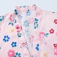 thumbnail image 5 of Chenyin Toddler Kids Girls Boys Silk Stain Robe V-Neck Soft Bathrobe Teen Spring Summer Night-Robe Pajamas Sleepwear for 2-14 Years, 5 of 9