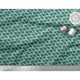thumbnail image 3 of Soimoi Green Cotton Duck Fabric Plus Sign Geometric Printed Craft Fabric by the Yard 42 Inch Wide, 3 of 3