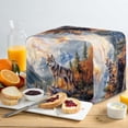 thumbnail image 4 of HELLHERO Wolf Mountain Print Toaster Cover Universal 2 Slice with Drawstring, Dustproof Waterproof Easy to Clean Toaster Cover (11.4"x7.8"x7.4"), 4 of 8
