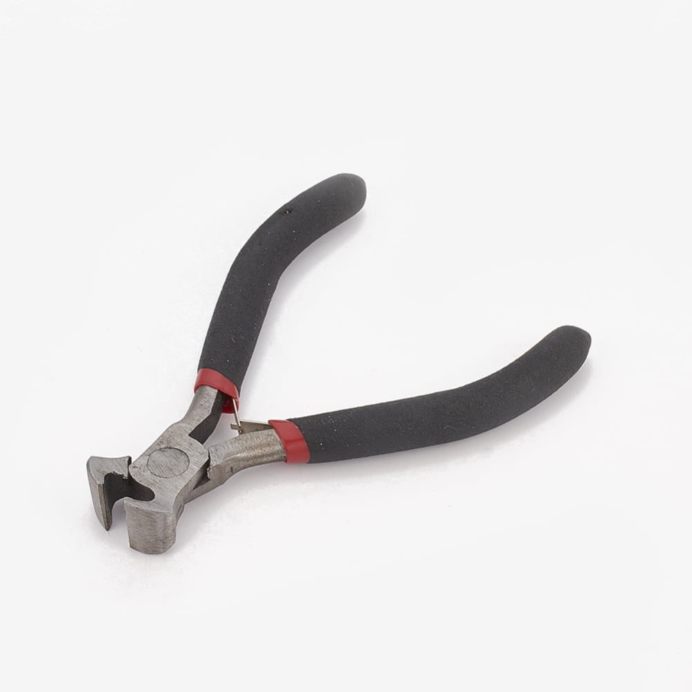 1set 45# Carbon Steel Jewelry Plier Sets including Wire Cutter Plier Bent Nose Plier and Side Cutting Plier Black 28x18x1.5cm 5pcs/set