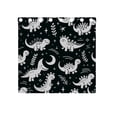 thumbnail image 5 of White Line Dinosaurs Leaves Black Out Curtains Aesthetic for Bedroom Living Room Sliding Glass Doors Kitchen Windows 2 panels set, 5 of 5