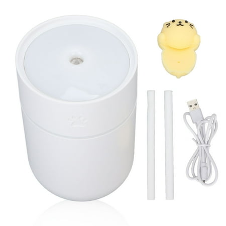 

2024 Mini Humidifier 260ml Cartoon Moisturize Skin Silent Dual Modes Intermittent Continuous Nanoscale Mist USB HumidifierWhite
