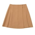 thumbnail image 4 of Falda Corta de Verano de la Moda Casual de las Mujeres de Cintura Baja A-Línea Asimétrica Falda Plisada, 4 of 6