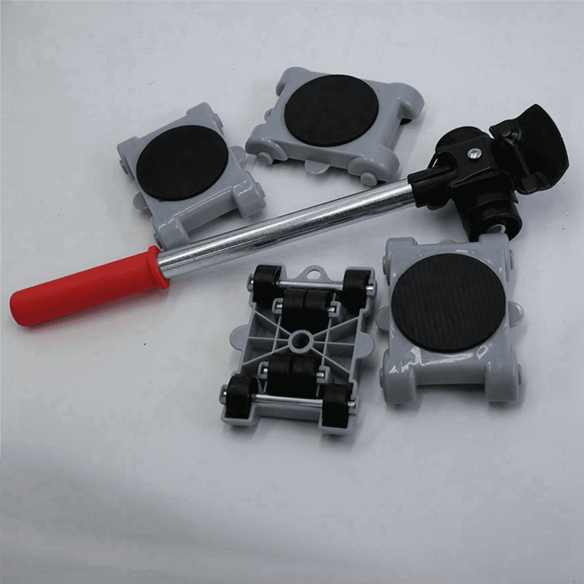 8X Heavy Duty Furniture Lifter Transport Mover Slides Wheel Furniture Mover Tool Set Wheel Roller Bar Moving Hand Tools