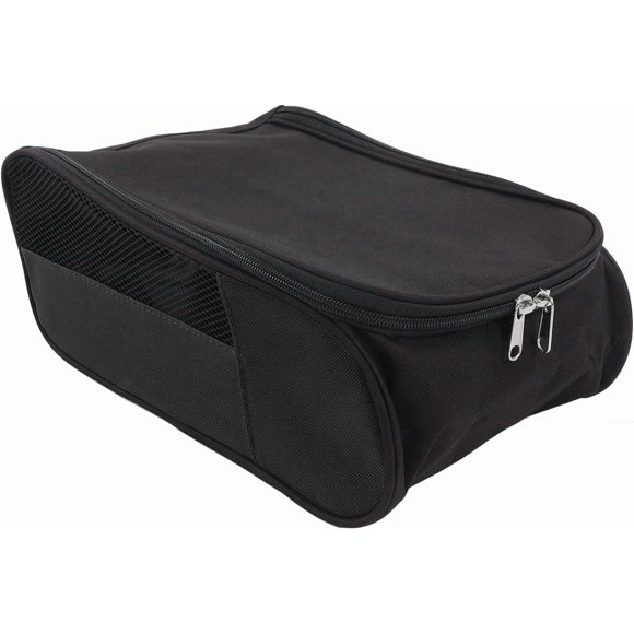 HUGFEGWE Shoe Storage Bag: Dustproof Breathable Portable Golf Shoe Bag for Travel Men Women, Black, Bag Organiser CJB91-88713