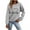 Gray, variant on Wancir Women's Graphic Print Sweatshirt Long Sleeve Cute Los Angeles Crewneck Oversized Tops for Teen Girl 2024